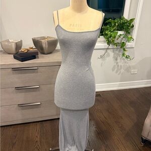 SKIMS Light Gray Maxi Dress